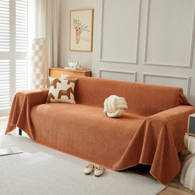 Herringbone Oversized Chenille Sofa Throw