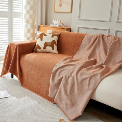 Herringbone Oversized Chenille Sofa Throw
