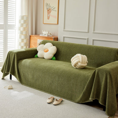 Herringbone Oversized Chenille Sofa Throw