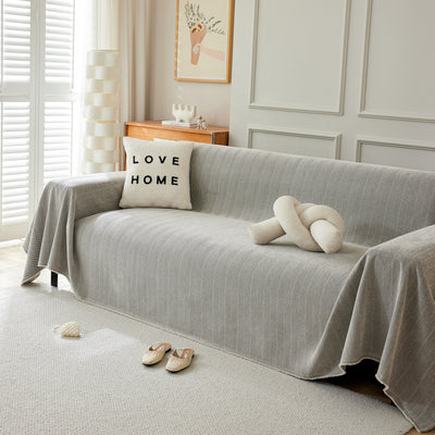 Herringbone Oversized Chenille Sofa Throw