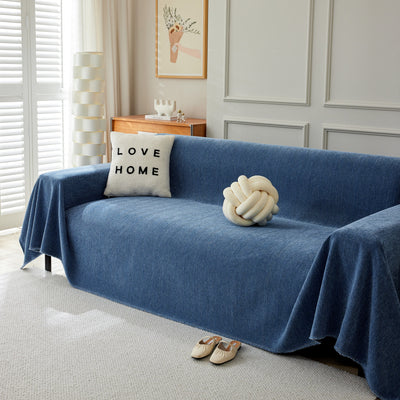 Herringbone Oversized Chenille Sofa Throw