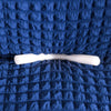 2025 L Shape Turkish Bubble Frill Sofa Covers : Navy