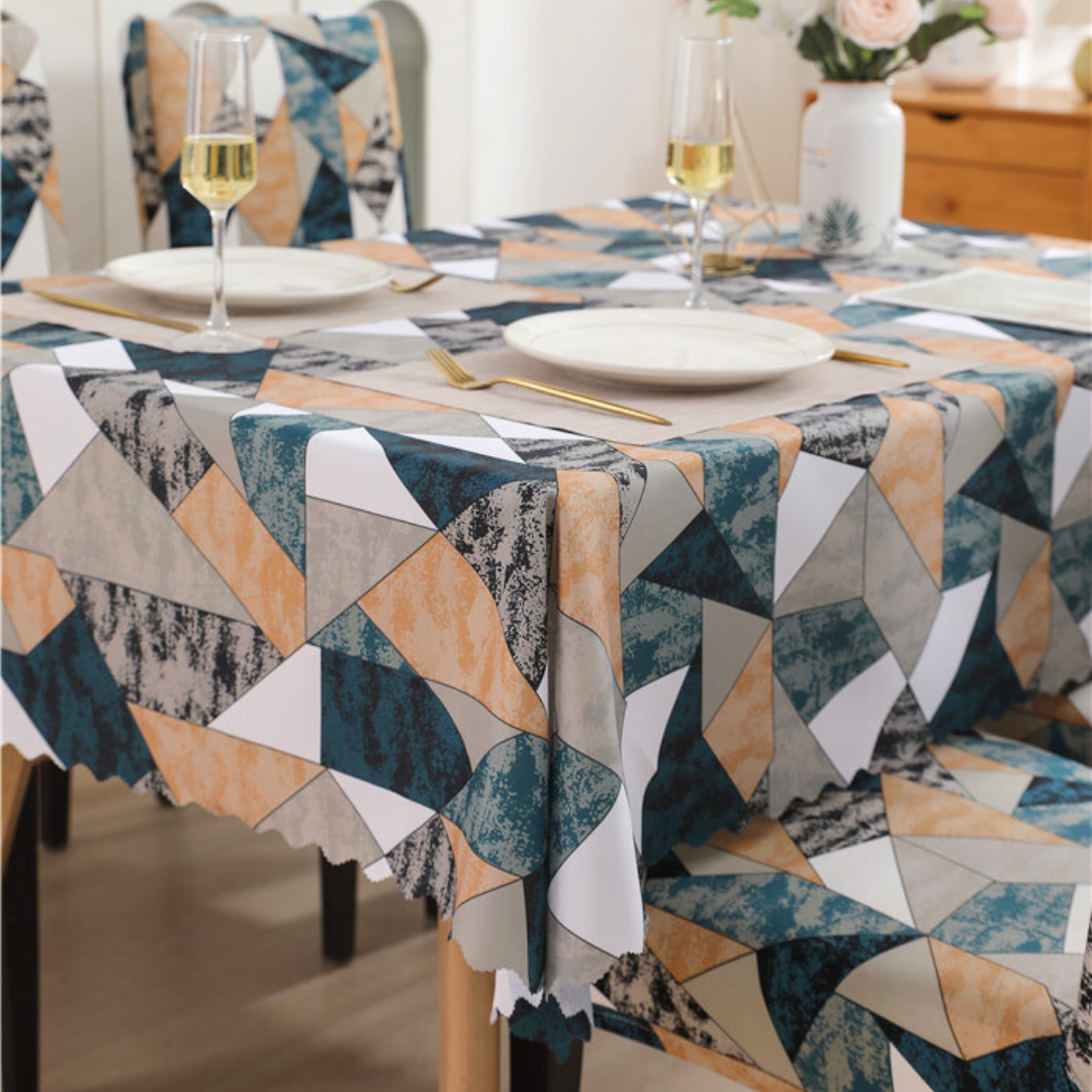 Premium Dining Table & Chair Cover Combo - Antique Prism
