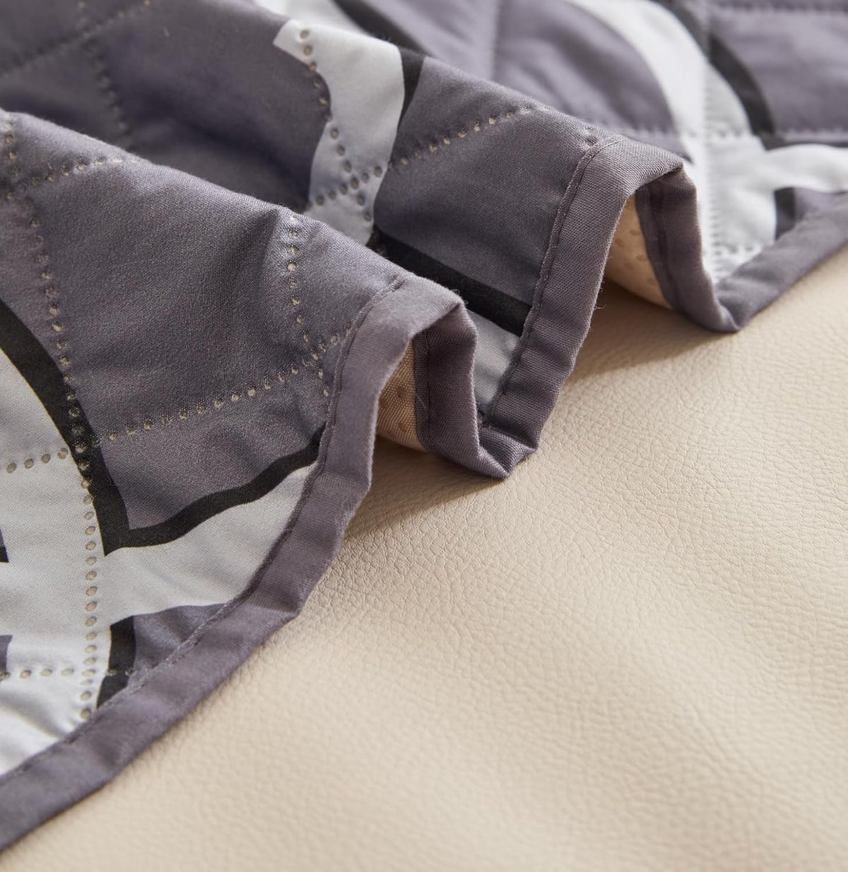 WATERPROOF QUILTED RECLINER COVER - OCTA GREY 1 SEATER