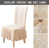 2025 Turkish Bubble Frill Chair Covers : Beige