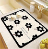 Printed Dish Drying Mat - Absorbent Drying Pad