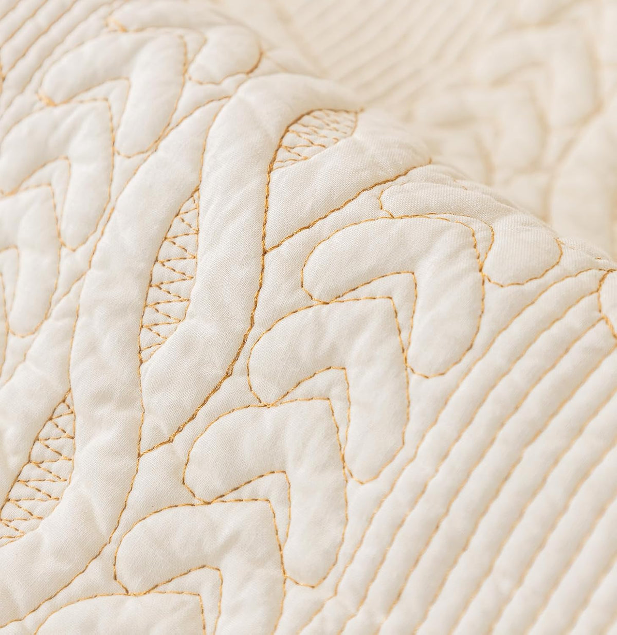 PREMIUM COTTON QUILTED SOFA MAT - OFF WHITE