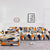 L Shape Sofa Cover - Prism Orange
