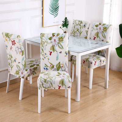 Stretchable Chair Covers, Forest Ivory