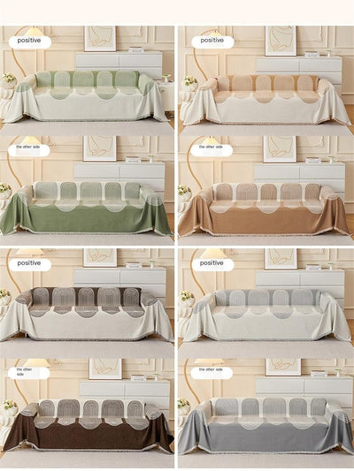 Premium Double Sided Chenille Sofa Covers - Brown Juniper