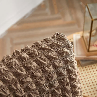 2025 Turkish Bubble Frill Chair Covers : Light Brown