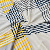 Premium Printed Recliner Sofa Cover : Yellow Curve