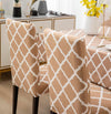 Premium Dining Table & Chair Cover Combo - Diamond Beige