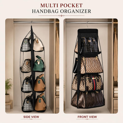 6-Pocket Hanging Dust-Proof Handbag Organizer