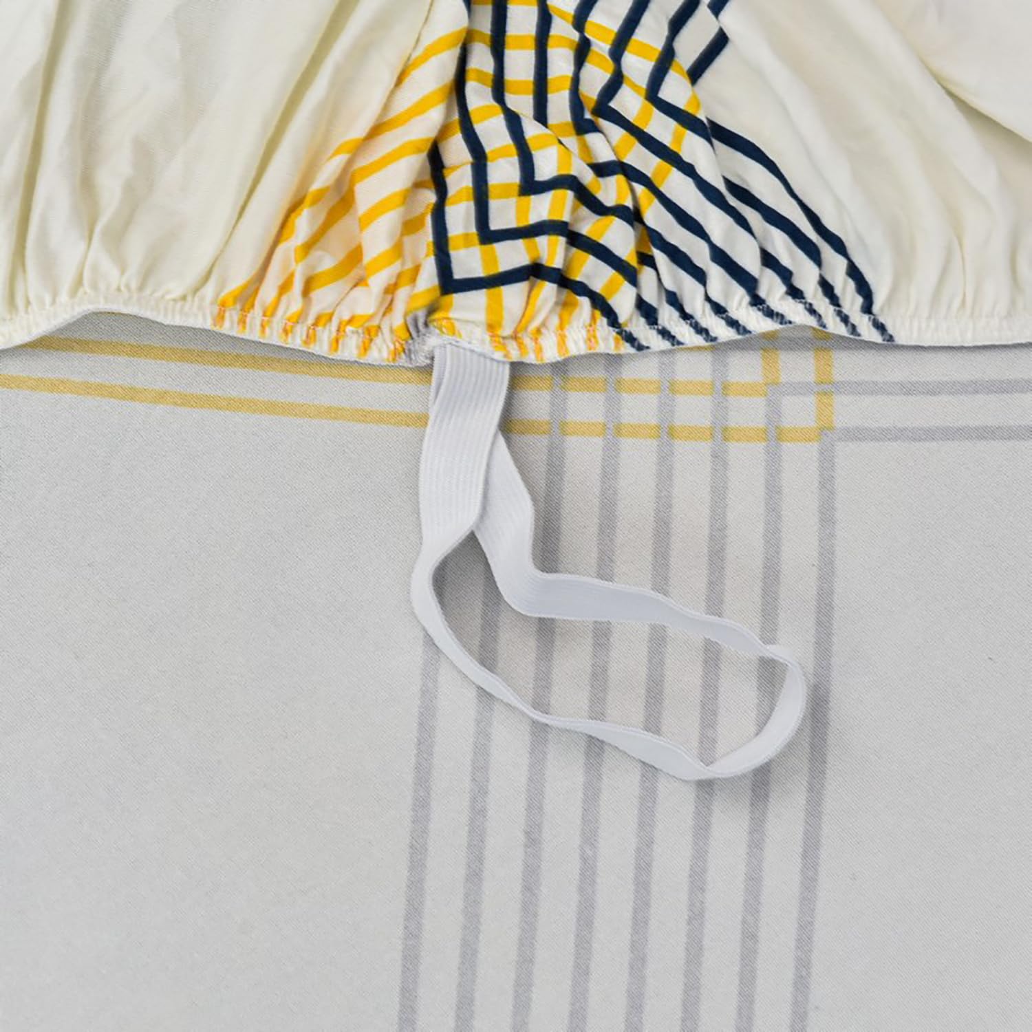 Premium Printed Recliner Sofa Cover : Yellow Curve