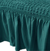 2025 Turkish Bubble Frill Sofa Covers : Teal