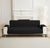 NON SLIP QUILTED SOFA PROTECTOR MAT - PLAIN BLACK