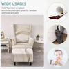 SnugFit Wingback Chair Slipcover - Wave Beige
