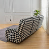 Premium Printed Recliner Sofa Cover : Maze Black