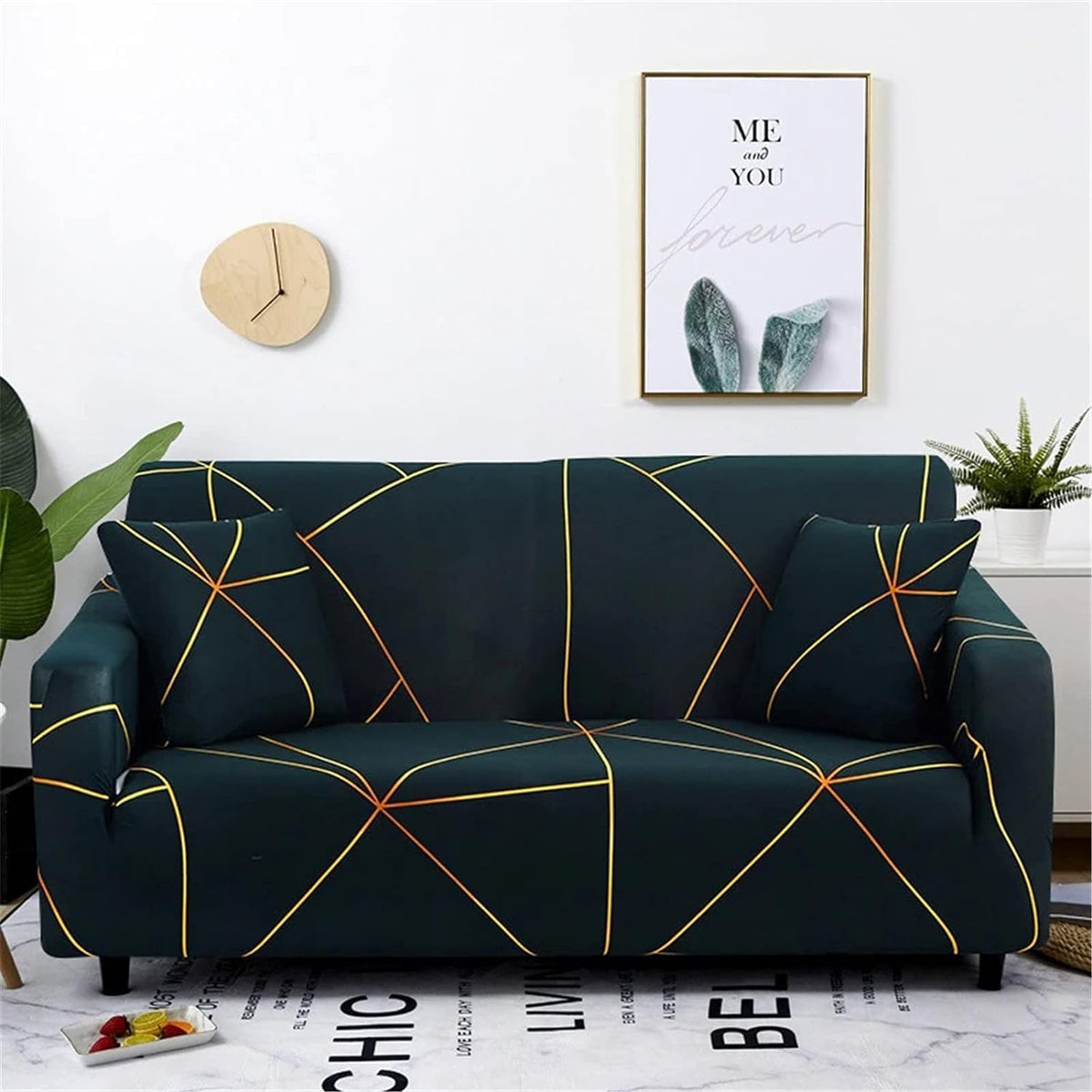 Trendize Exclusive Stretchable Sofa Cover - Prism Gold