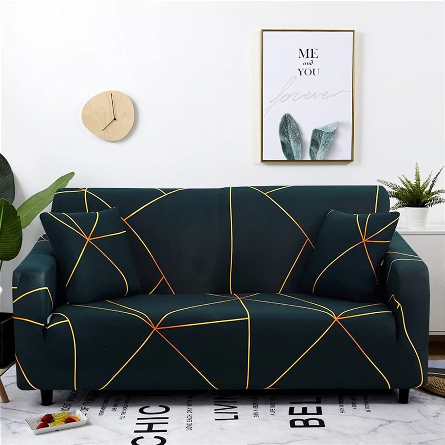 Trendize Exclusive Stretchable Sofa Cover - Prism Gold