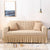2024 Turkish Bubble Frill Sofa Covers : Beige