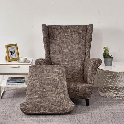 SnugFit Wingback Chair Slipcover - Woody Brown