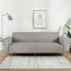 Reversible Quilted Waterproof Sofa Protector - Maroon & Grey