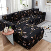 L Shape Sofa Cover - Black Orchid
