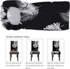 Stretchable Chair Covers, Black Fern