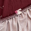 Trendize Exclusive Stretchable Sofa Cover - Floral Maroon