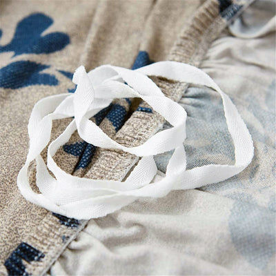 L Shape Sofa Cover - Damask Beige