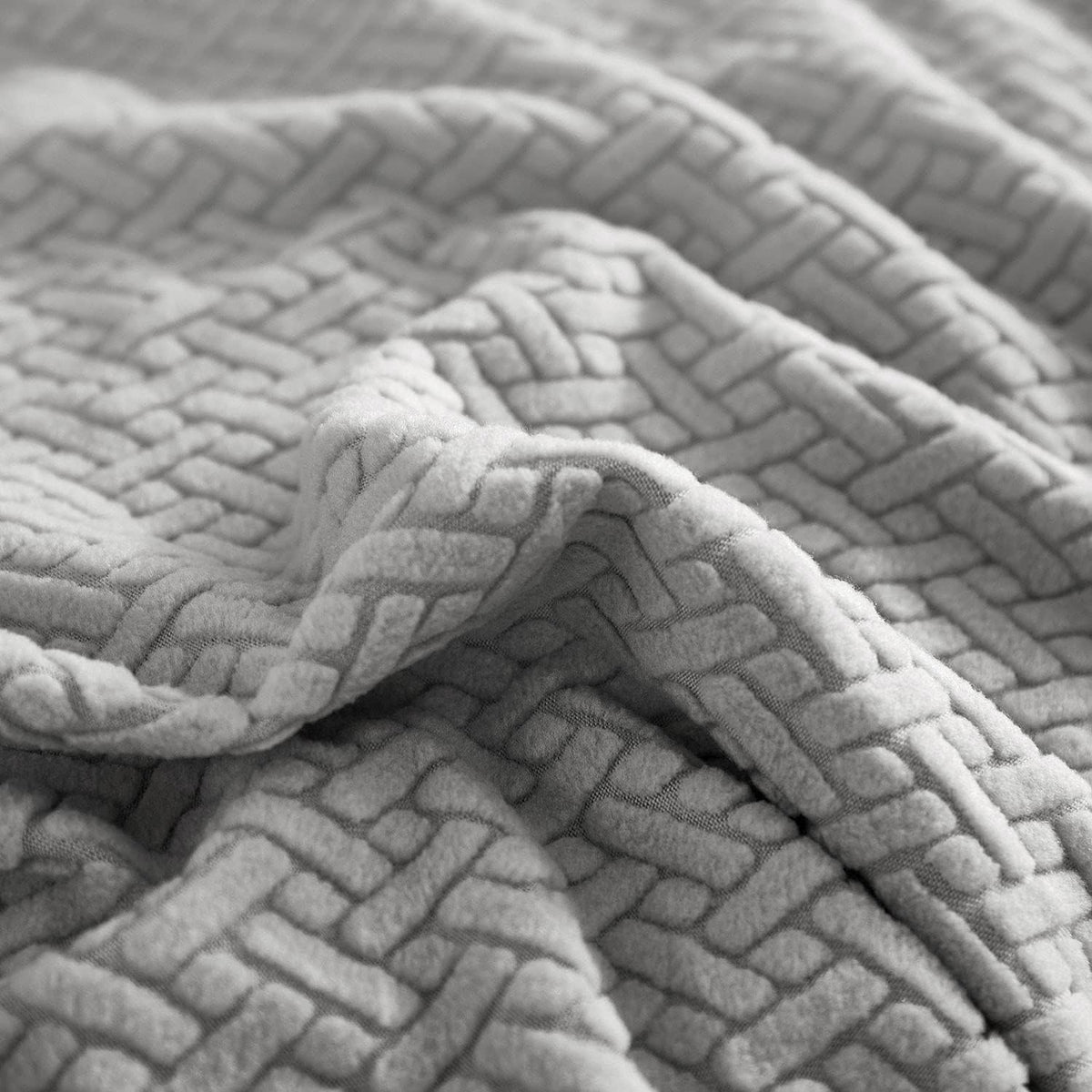 2026 Polar Fleece Sofa Cover : Grey