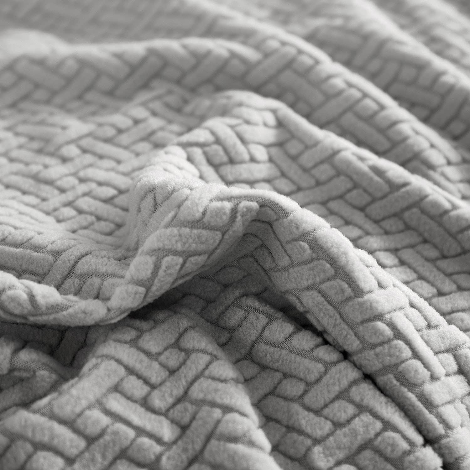 2026 Polar Fleece Sofa Cover : Grey