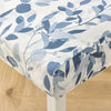 Stretchable Chair Covers, Blue Leaf