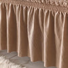 2025 Turkish Bubble Frill Sofa Covers : Light Brown