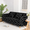 Trendize Exclusive Stretchable Sofa Cover - Black Herringbone