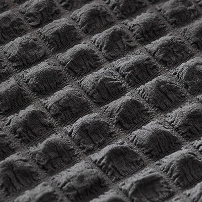 2025 Turkish Bubble Frill Sofa Covers : Dark Grey