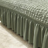 2025 Turkish Bubble Frill Sofa Covers : Sage Green