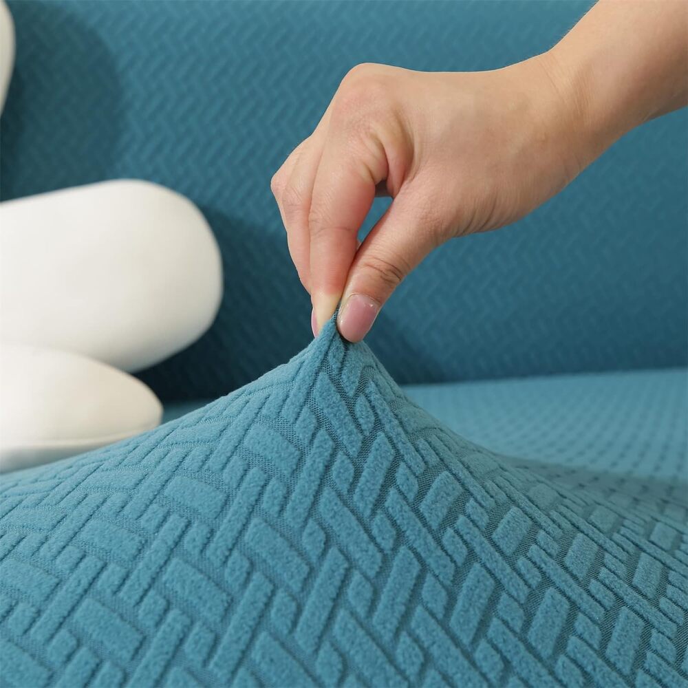 2026 Polar Fleece Sofa Cover : Teal