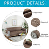 Reversible Quilted Waterproof Sofa Protector - Brown & Grey