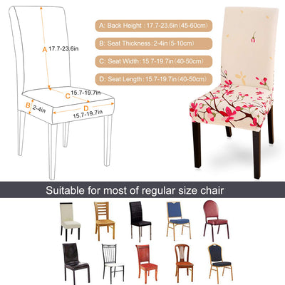 Stretchable Chair Covers, Pearl White