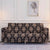 Trendize Exclusive Stretchable Sofa Cover - Black Brocade