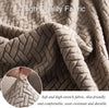 2025 L Shape Polar Fleece Sofa Cover : Khaki