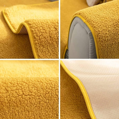 Sherpa Non-Slip Sofa Mat - Mustard