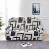 Premium Printed Recliner Sofa Cover : Luxe Monochrome