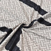 Premium Printed Recliner Sofa Cover : Luxe Monochrome