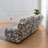 Premium Printed Recliner Sofa Cover : Grey Moroccan