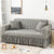 2023 Turkish Bubble Frill Sofa Covers : Grey