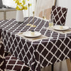 Premium Dining Table & Chair Cover Combo - Diamond Brown